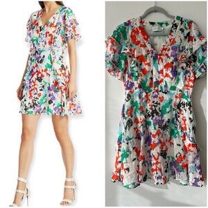 TANYA TAYLOR "RHETT" FLORAL SILK MINI DRESS 4 -$495